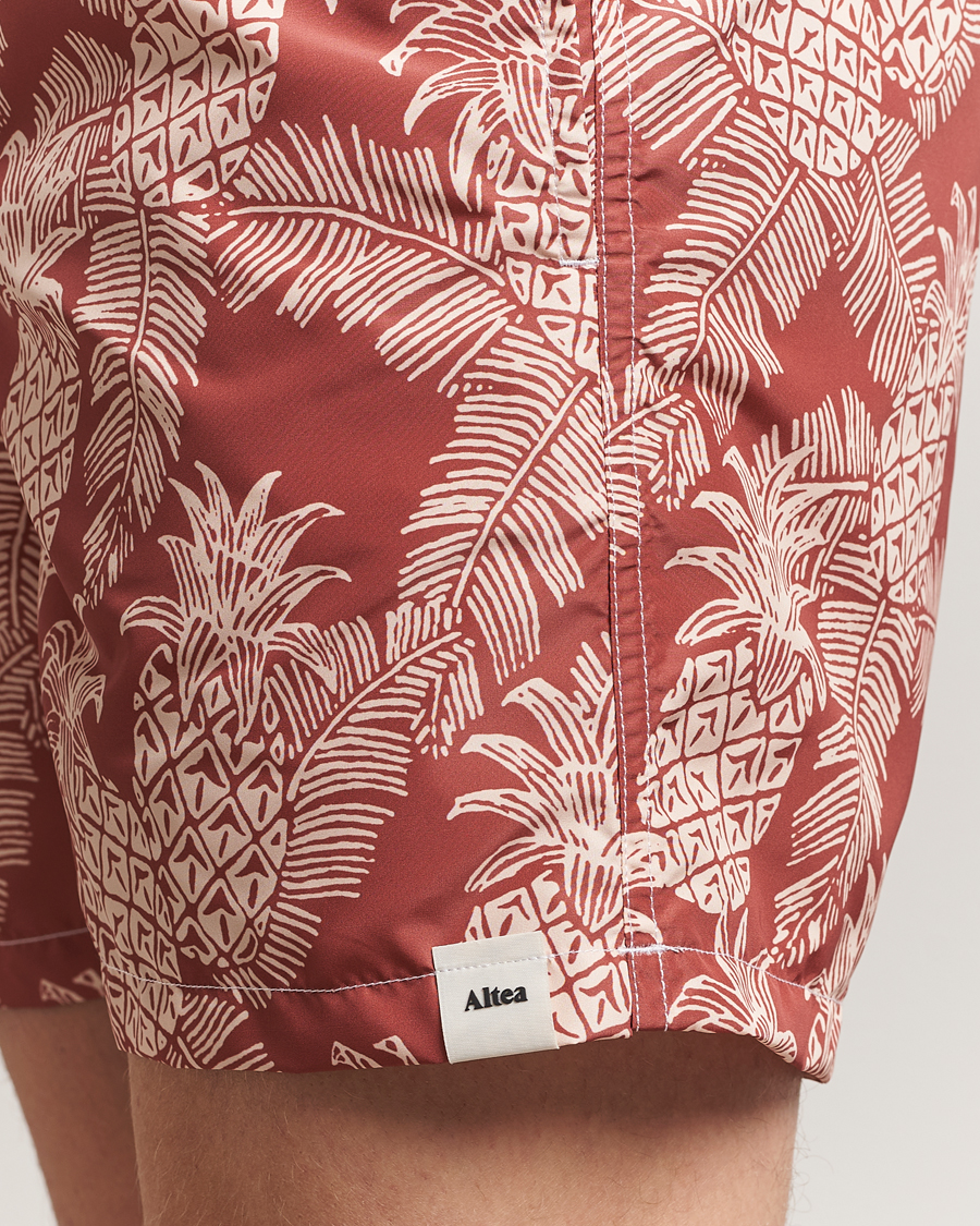 Homme | Maillots De Bain | Altea | Printed Swim Shorts Terracotta