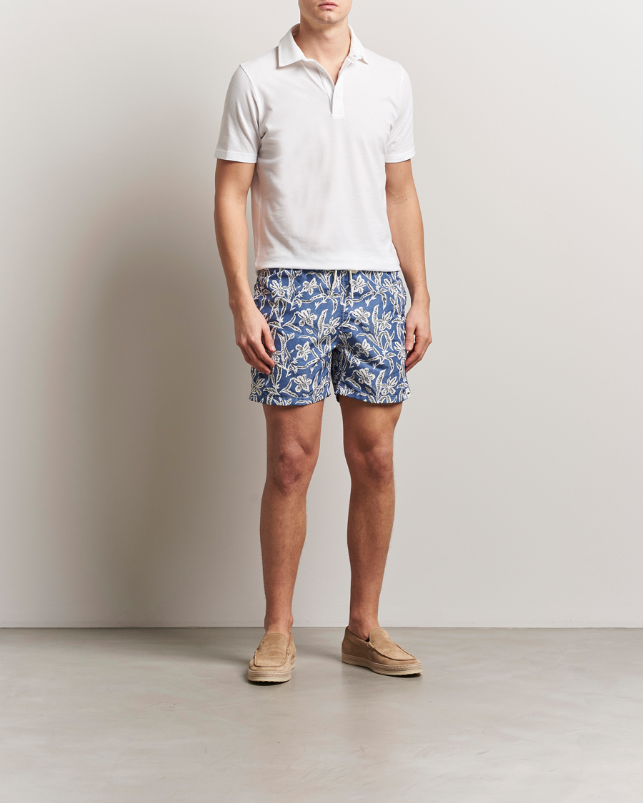 Homme | Maillots De Bain | Altea | Printed Swim Shorts Blue