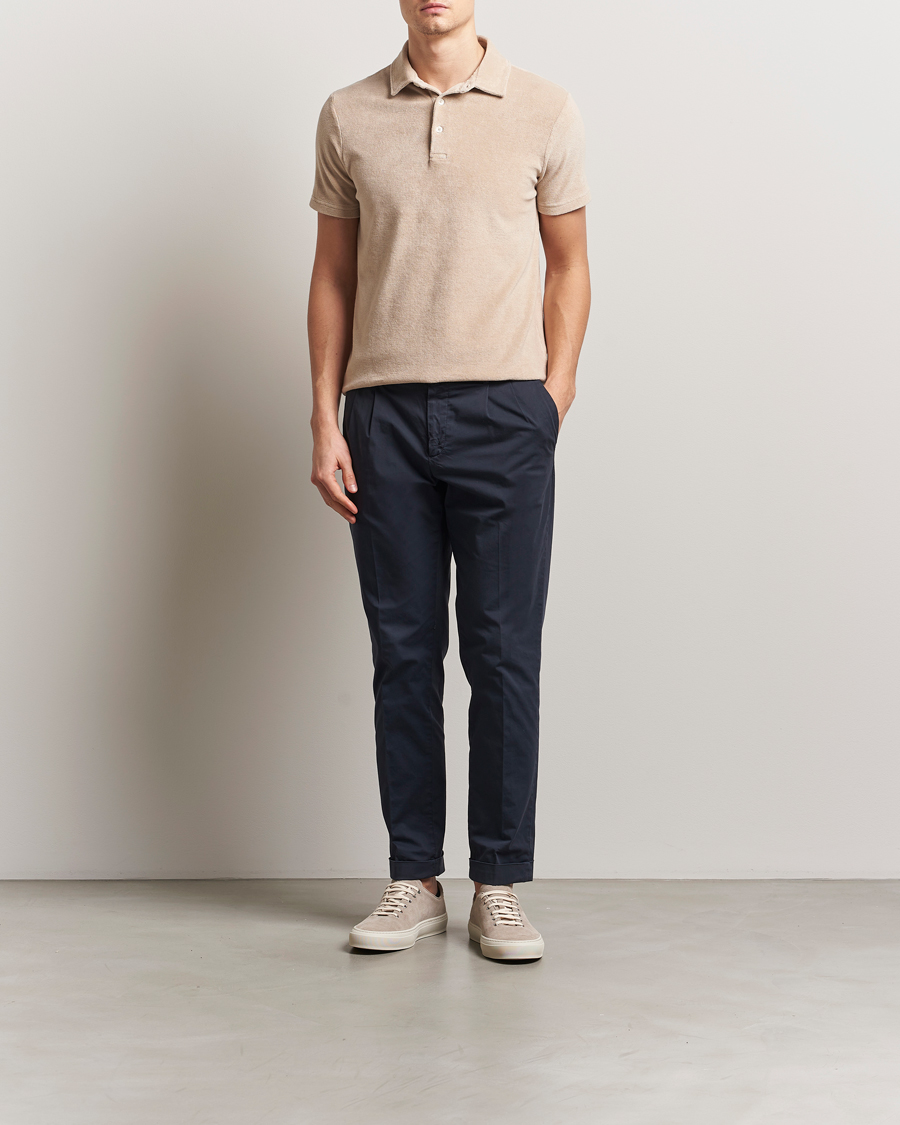 Homme | Polos | Altea | Terry Cotton Polo Beige