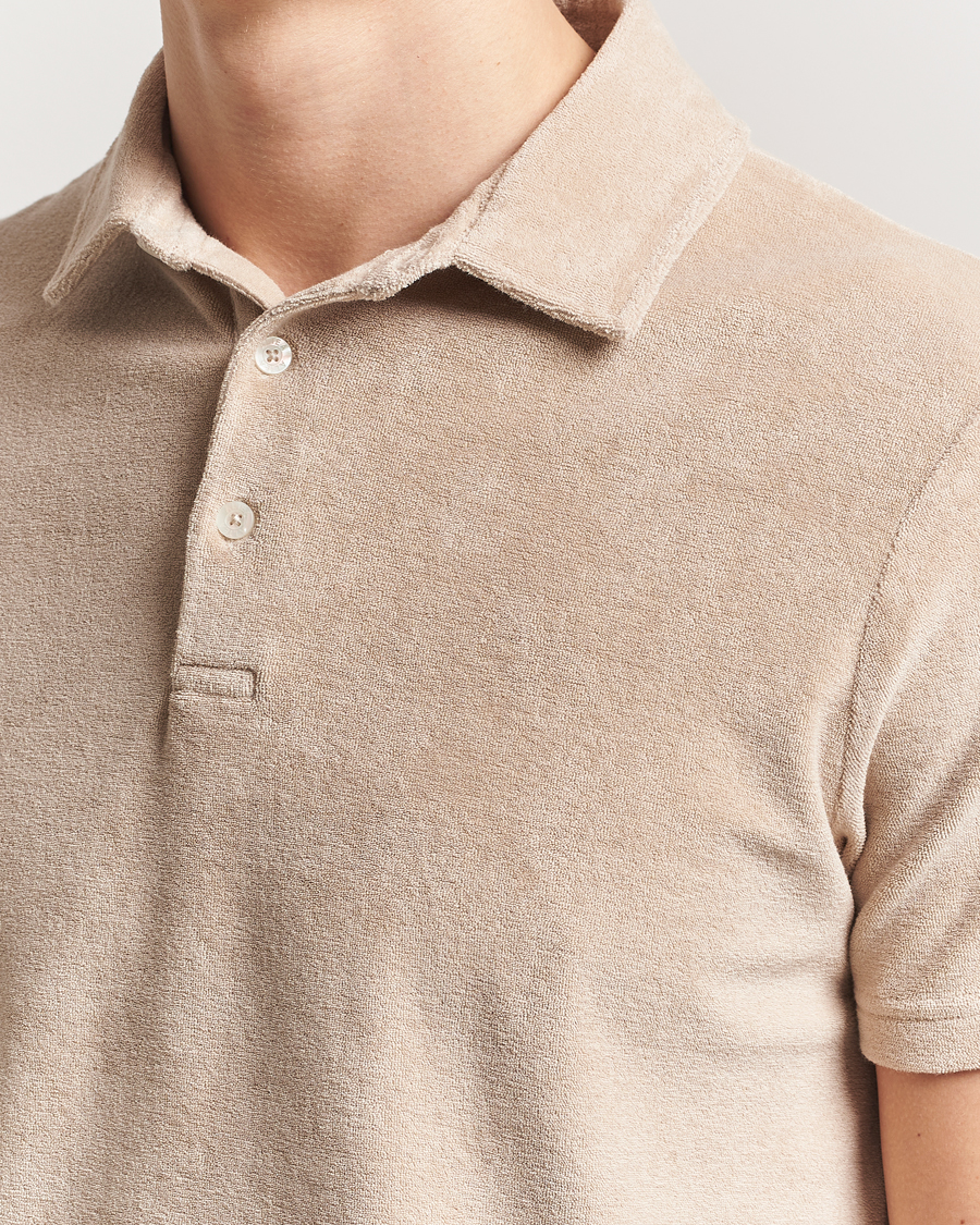 Homme | Polos | Altea | Terry Cotton Polo Beige
