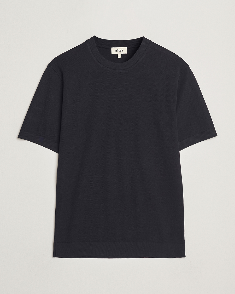 Homme | T-shirts | Altea | Jersey Piquet T-Shirt Navy