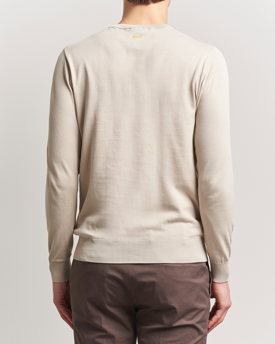 Homme | Pulls Et Tricots | Aspesi | Rib Cotton Crew Neck Beige
