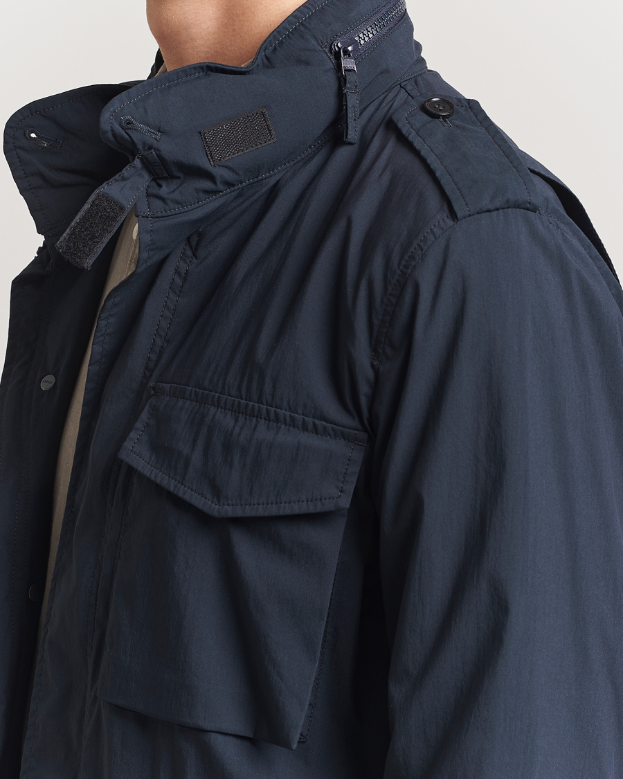 Homme | Manteaux Et Vestes | Aspesi | Lightweight Cotton Field Jacket Navy