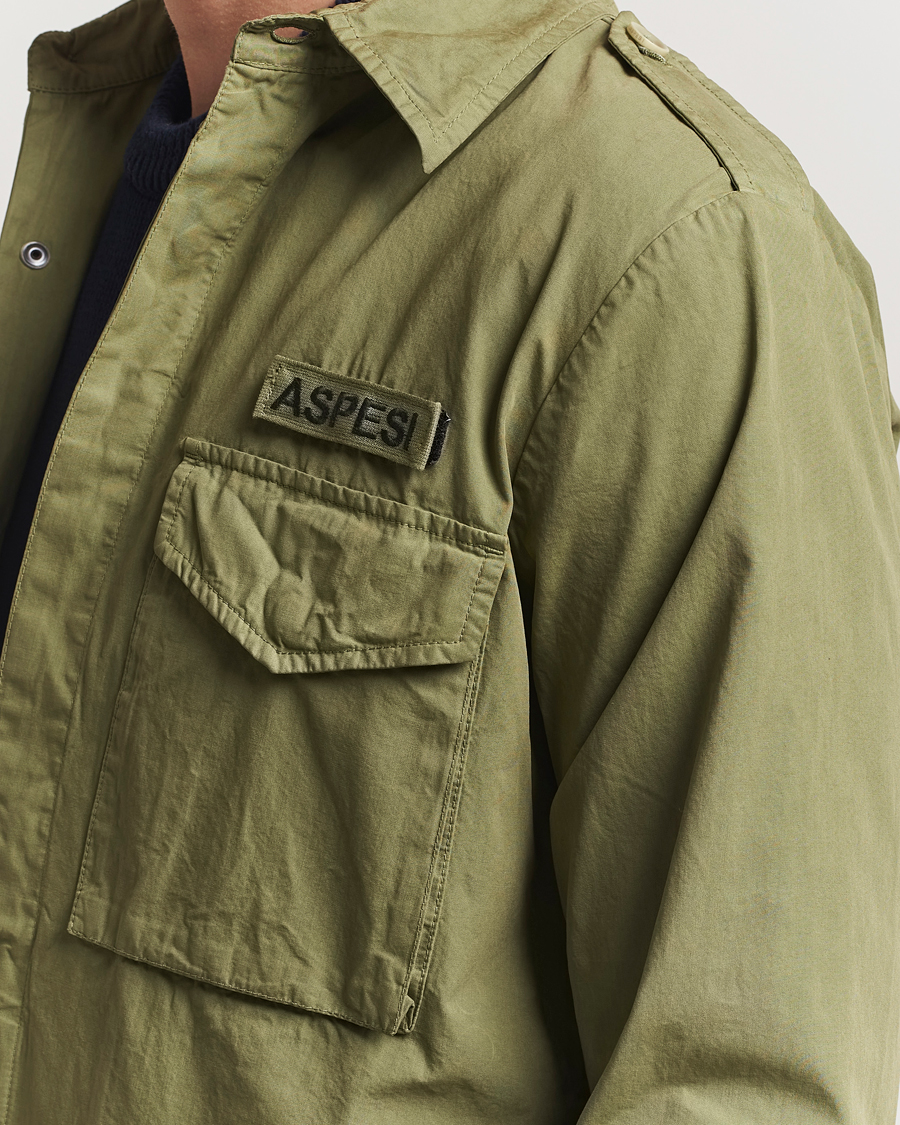 Homme | Manteaux Et Vestes | Aspesi | Cotton Field Shirt Military
