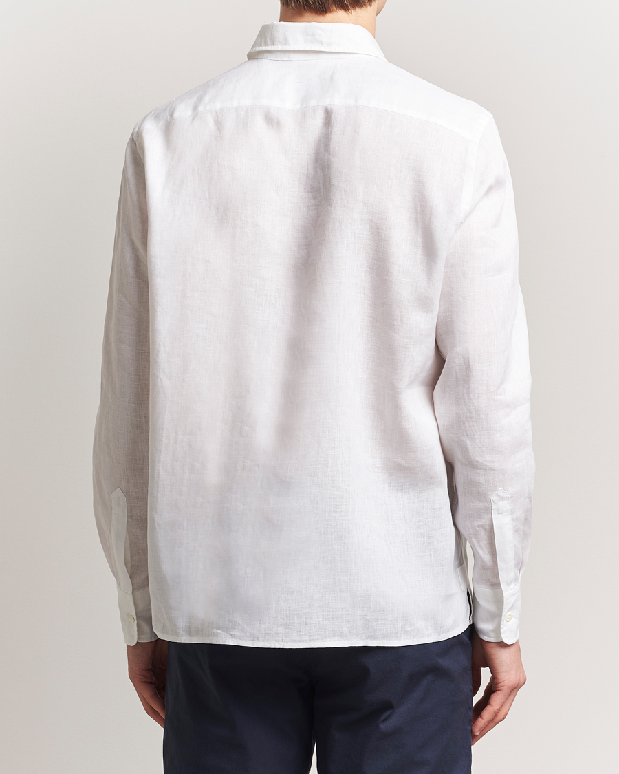 Homme | Chemises | Aspesi | Linen Popover Shirt White