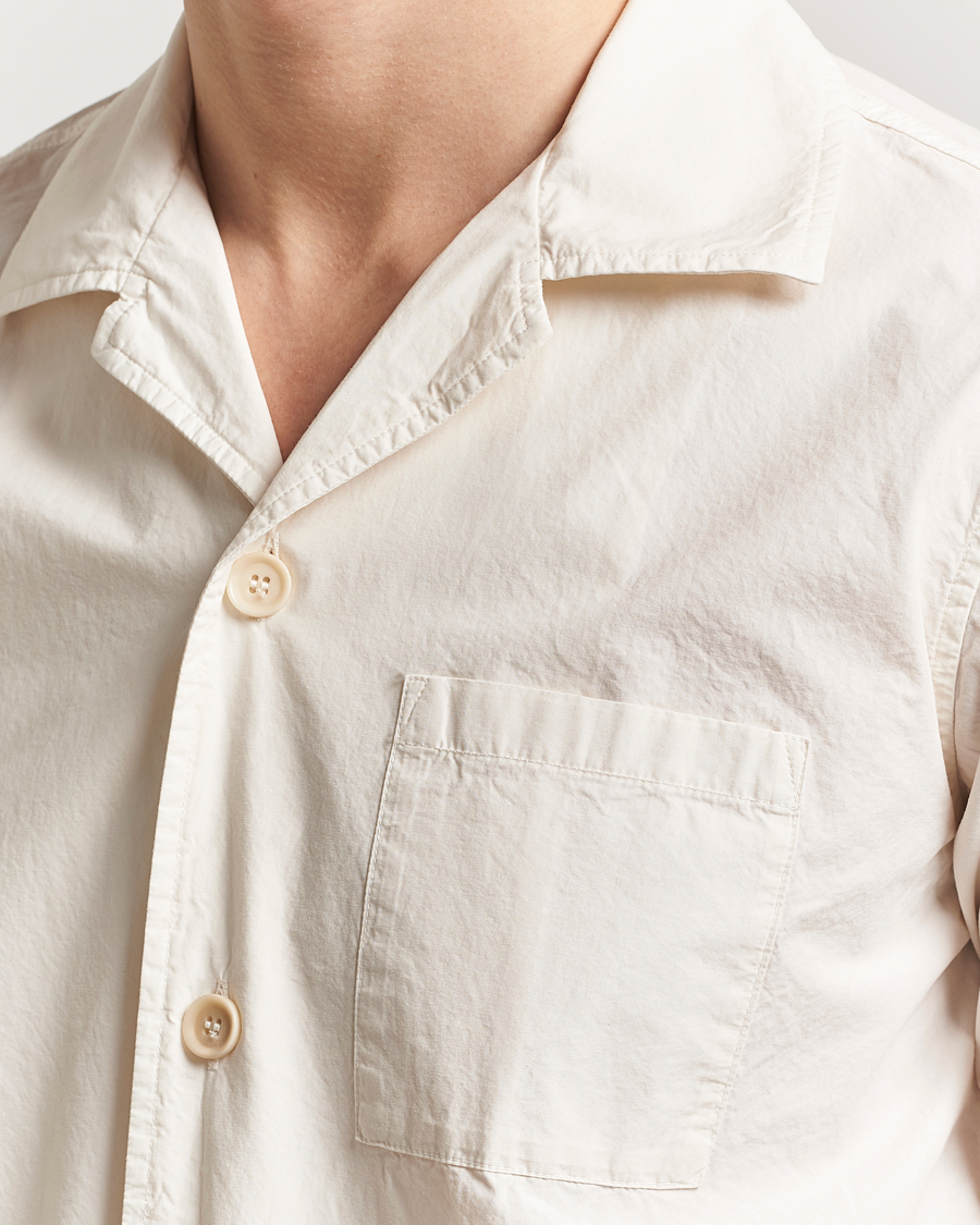 Homme | Chemises | Aspesi | Short Sleeve Utility Shirt Light Beige