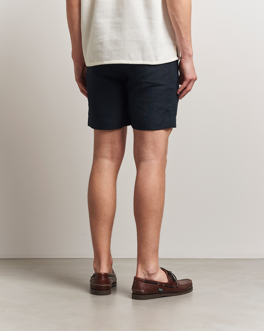 Homme | Shorts | Peregrine | Grange Linen Shorts Navy