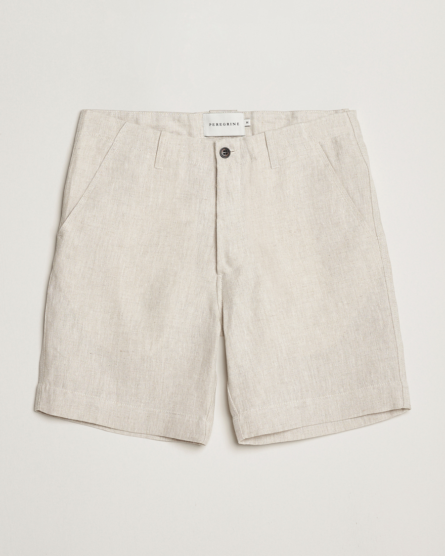 Homme | Shorts | Peregrine | Grange Linen Shorts Natural