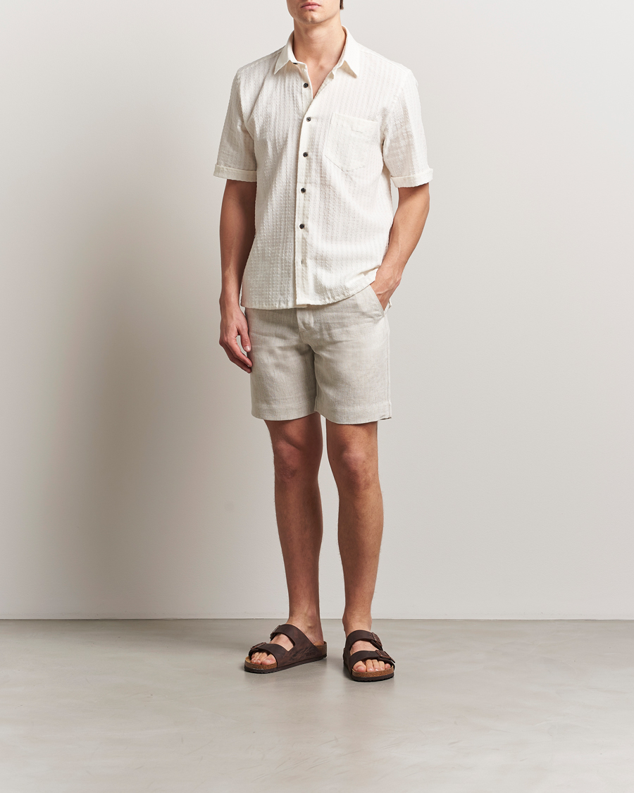 Homme | Shorts | Peregrine | Grange Linen Shorts Natural