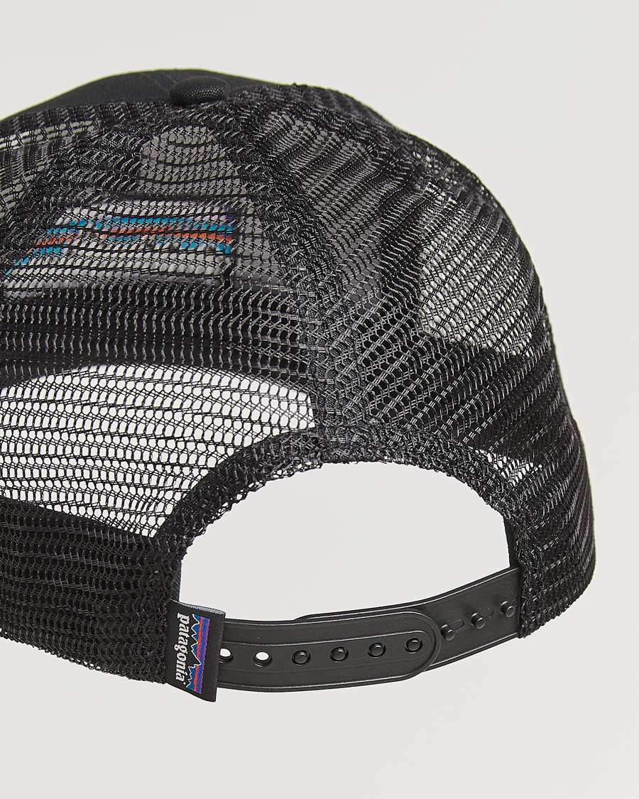 Homme | Patagonia P-6 Logo Trucker Hat Black | Patagonia | P-6 Logo Trucker Hat Black