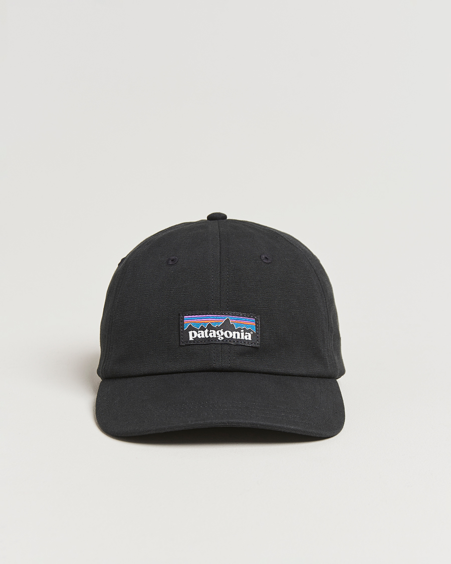 Homme | Patagonia P-6 Label Trad Cap Black | Patagonia | P-6 Label Trad Cap Black