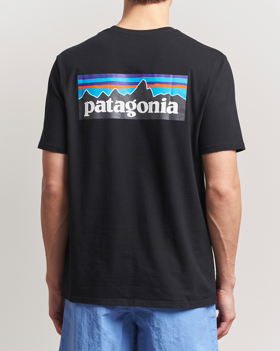 Homme | T-shirts | Patagonia | P-6 Logo T-Shirt Black