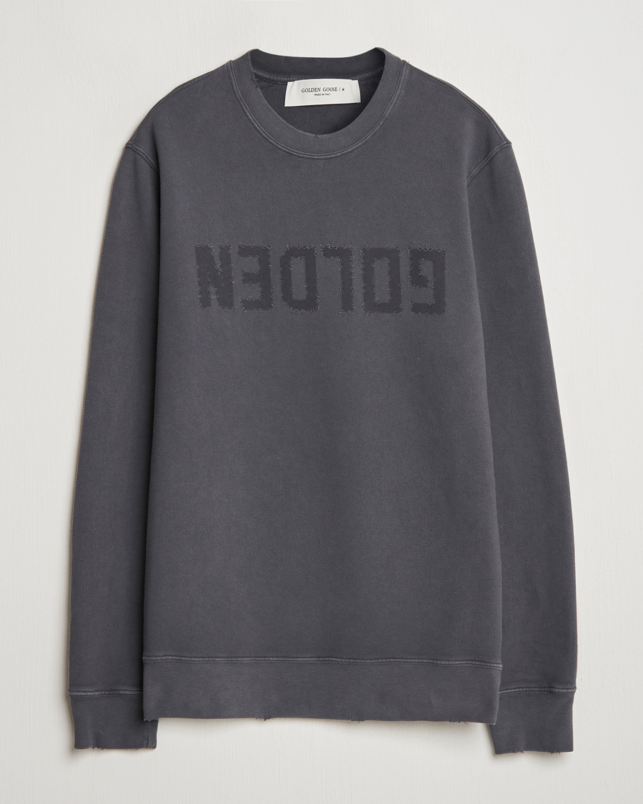 Homme | Pulls Et Tricots | Golden Goose | Distressed Logo Sweatshirt Anthracite