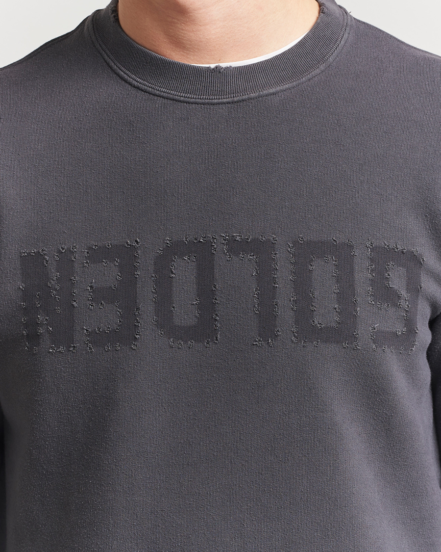 Homme | Pulls Et Tricots | Golden Goose | Distressed Logo Sweatshirt Anthracite
