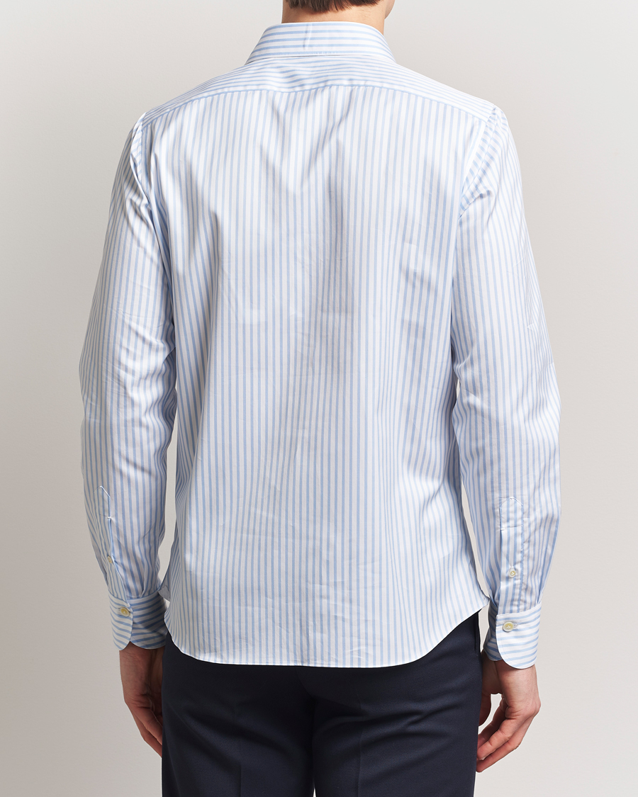Homme | Chemises | Finamore Napoli | Porto Popover Shirt Light Blue