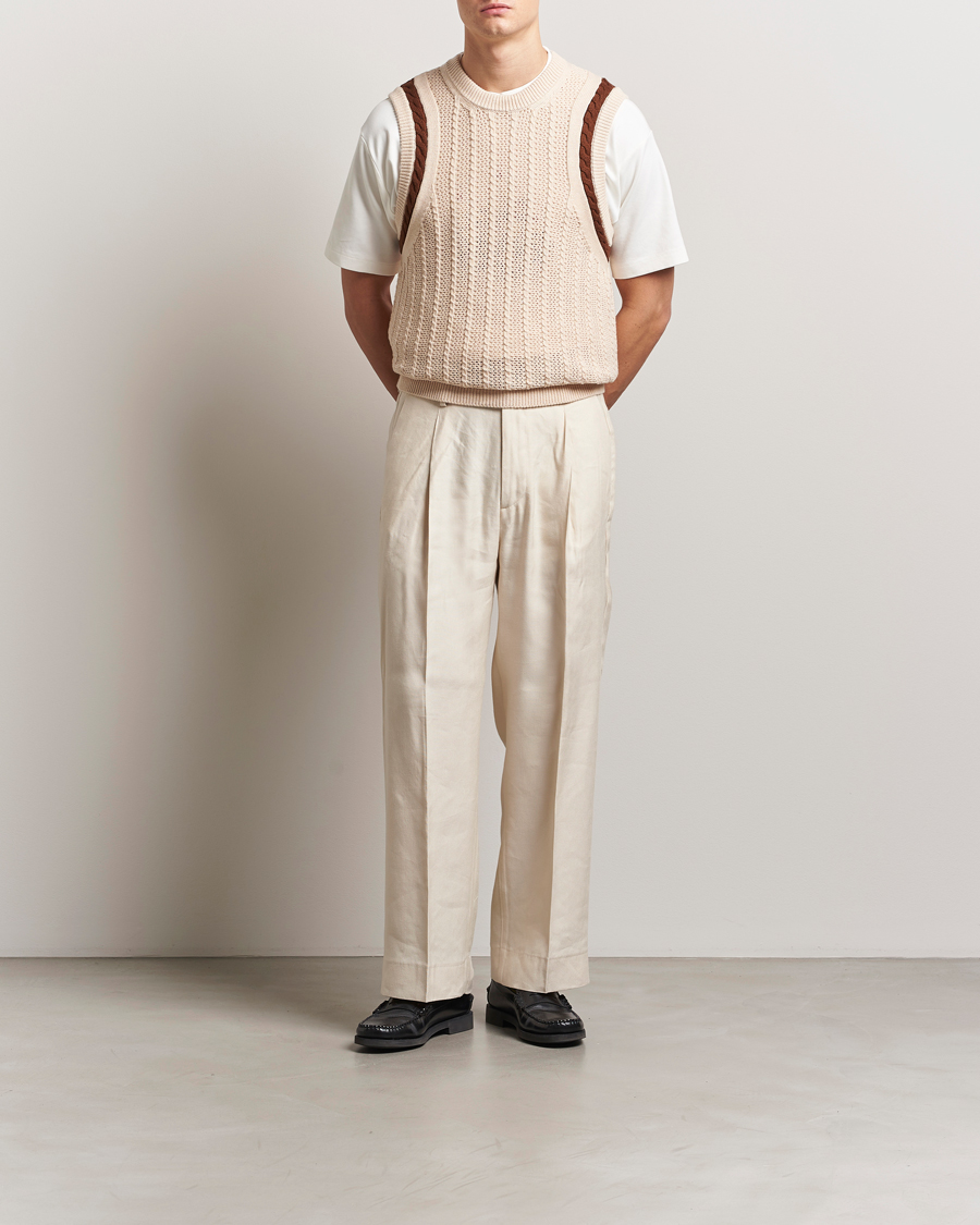 Homme | Pulls Et Tricots | Drôle de Monsieur | Knitted Vest Cream