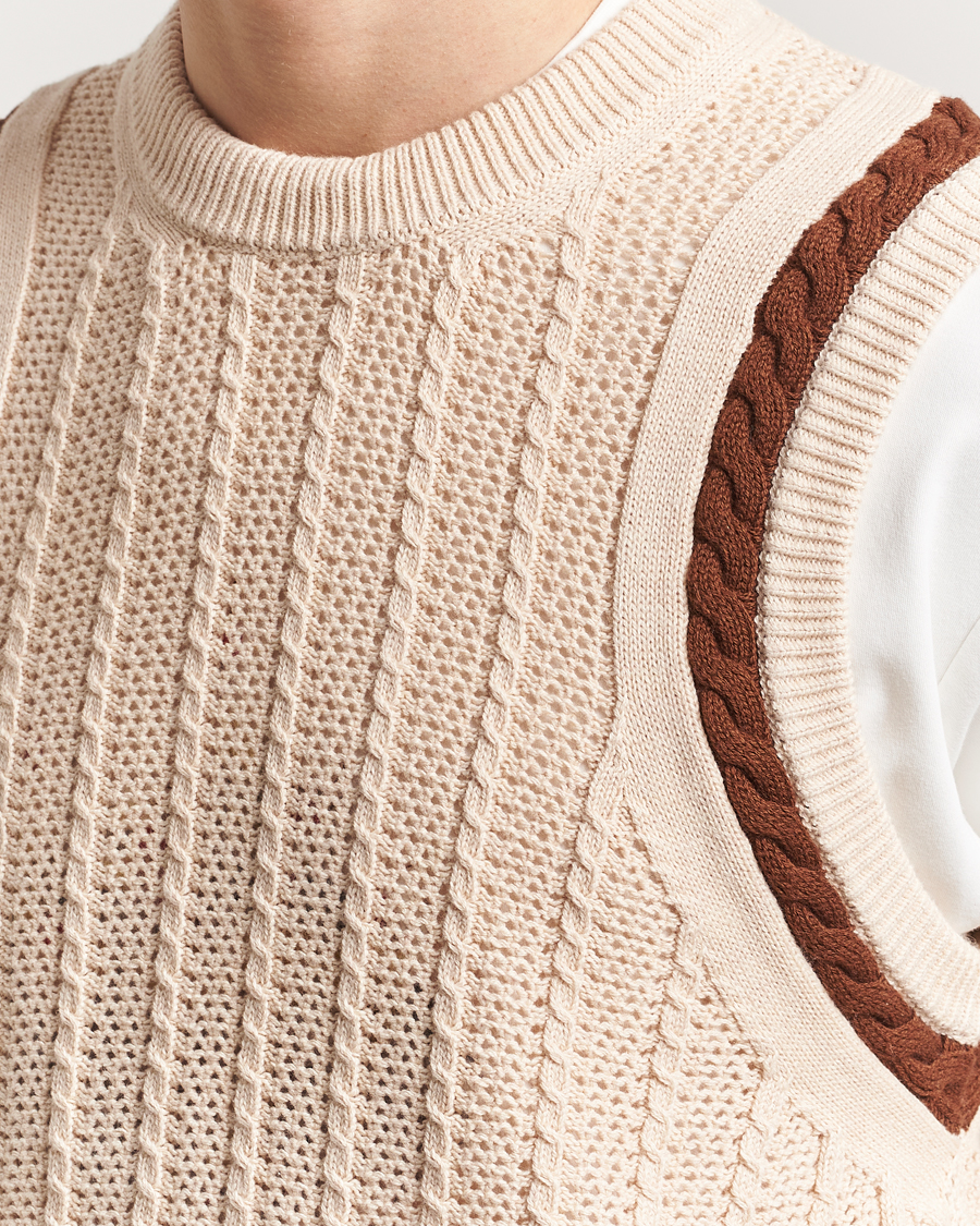 Homme | Pulls Et Tricots | Drôle de Monsieur | Knitted Vest Cream