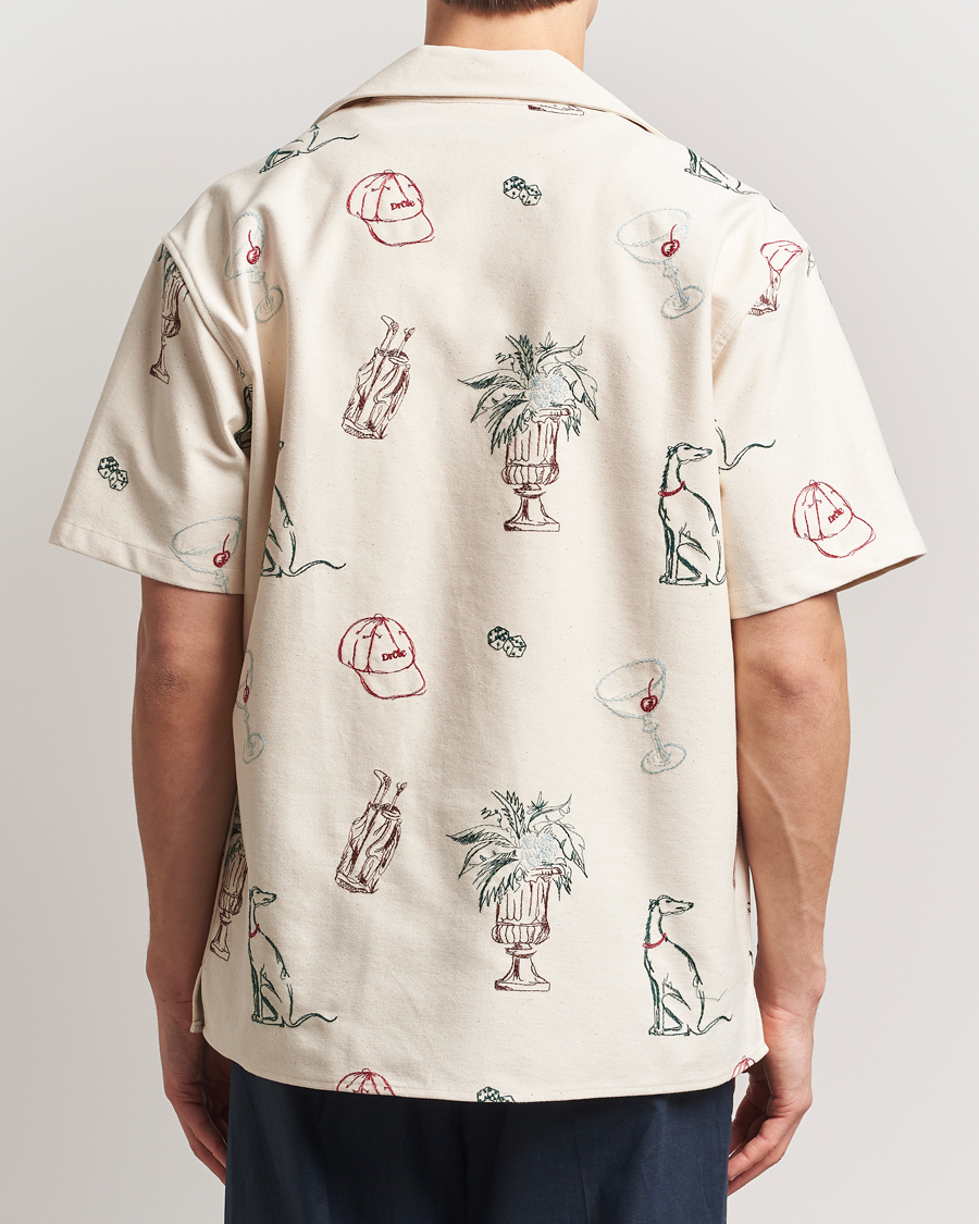 Homme | Chemises | Drôle de Monsieur | Embroidered Country Club Shirt Ecru
