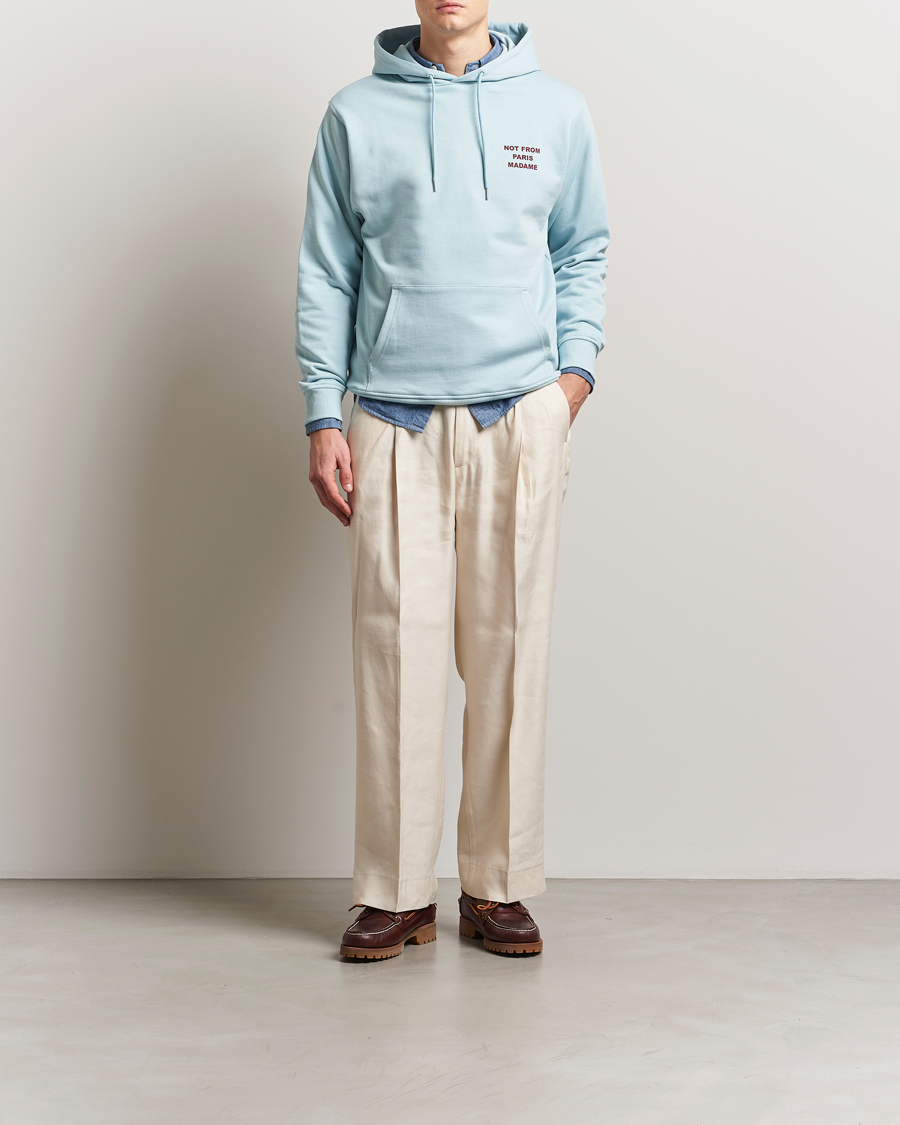 Homme | Pulls Et Tricots | Drôle de Monsieur | Slogan Hoodie Light Blue