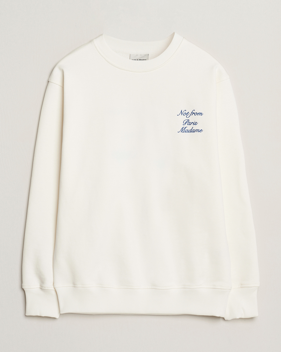 Homme | Pulls Et Tricots | Drôle de Monsieur | Slogan Sweatshirt Off White