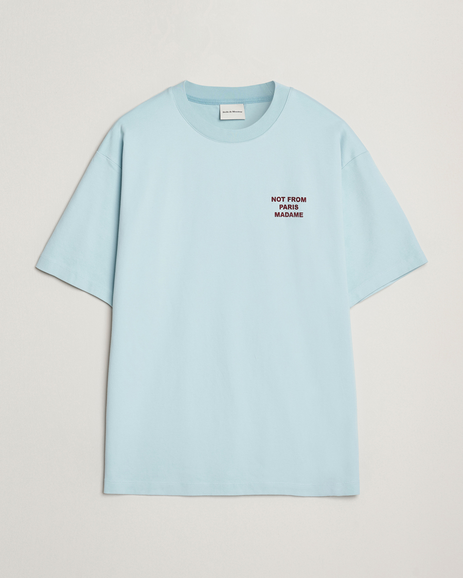 Homme | T-shirts | Drôle de Monsieur | Slogan T-Shirt Light Blue