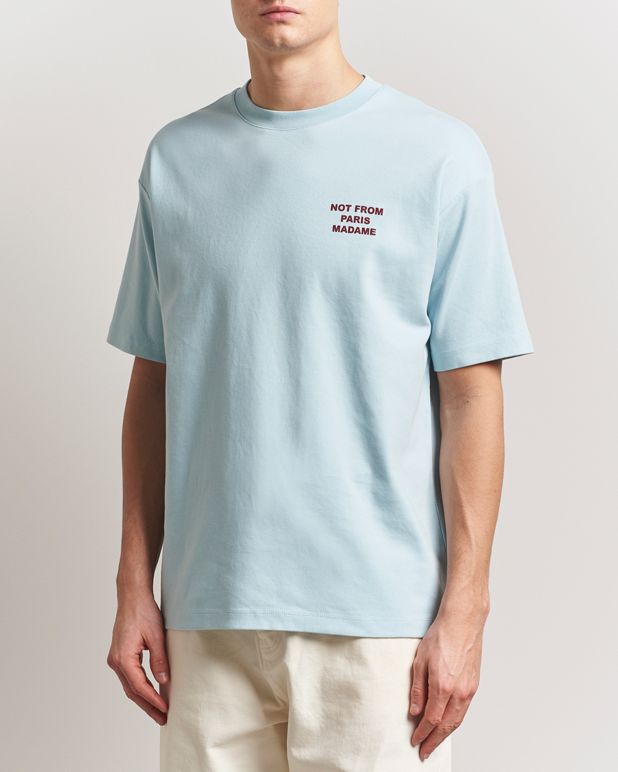 Homme | T-shirts | Drôle de Monsieur | Slogan T-Shirt Light Blue