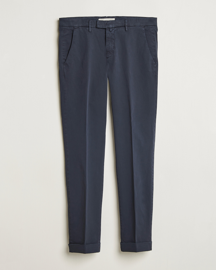 Homme | Pantalons | Briglia 1949 | Slim Fit Cotton Chinos Navy