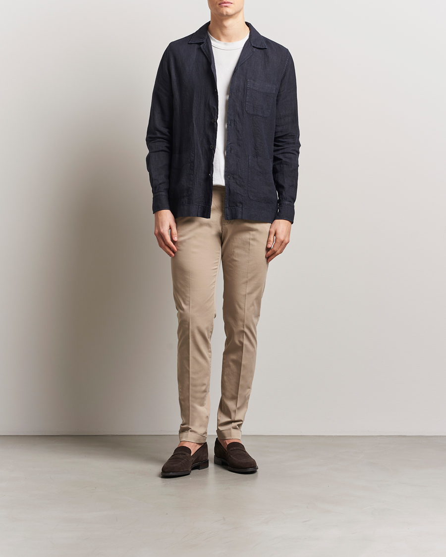 Homme | Pantalons | Briglia 1949 | Slim Fit Cotton Chinos Taupe