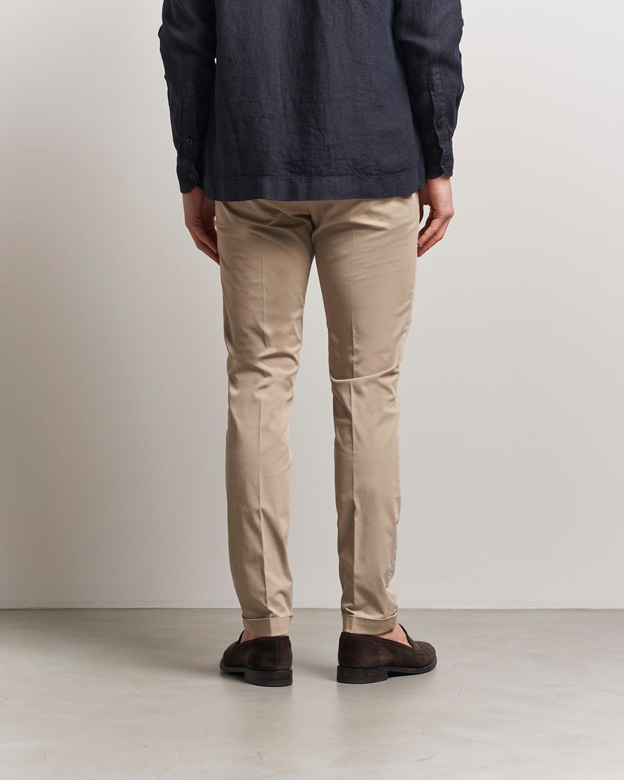 Homme | Pantalons | Briglia 1949 | Slim Fit Cotton Chinos Taupe
