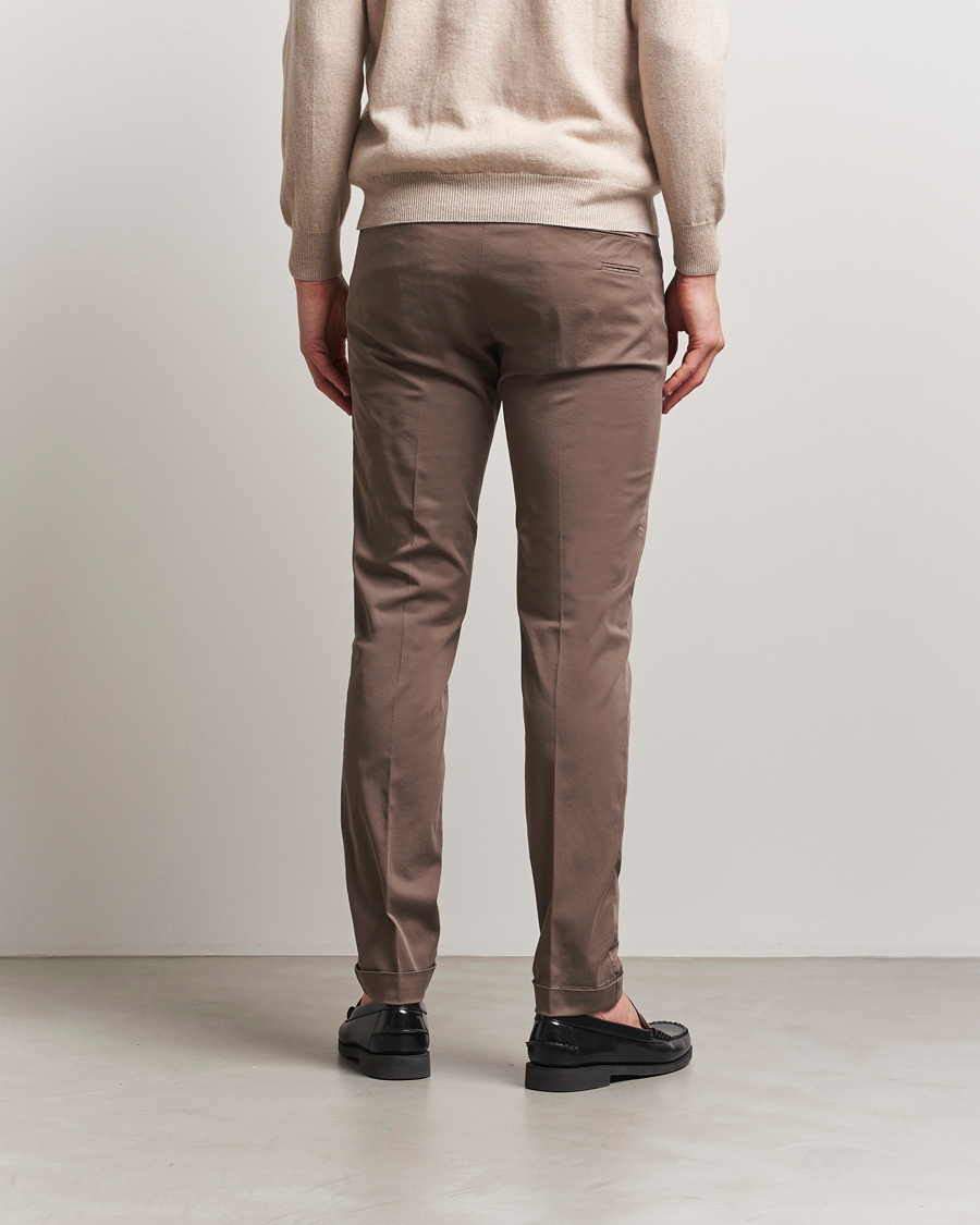 Homme | Pantalons | Briglia 1949 | Slim Fit Cotton Chinos Brown