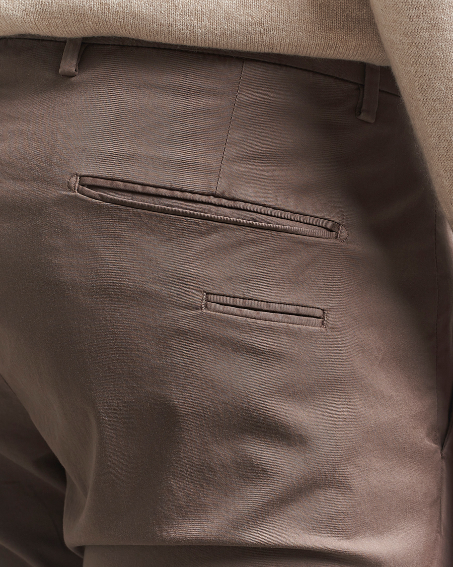 Homme | Pantalons | Briglia 1949 | Slim Fit Cotton Chinos Brown