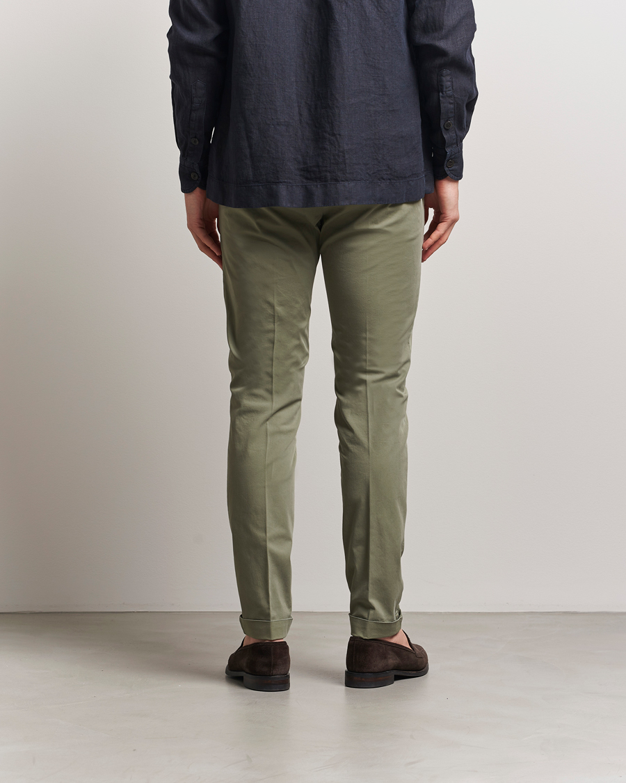 Homme | Pantalons | Briglia 1949 | Slim Fit Cotton Chinos Olive