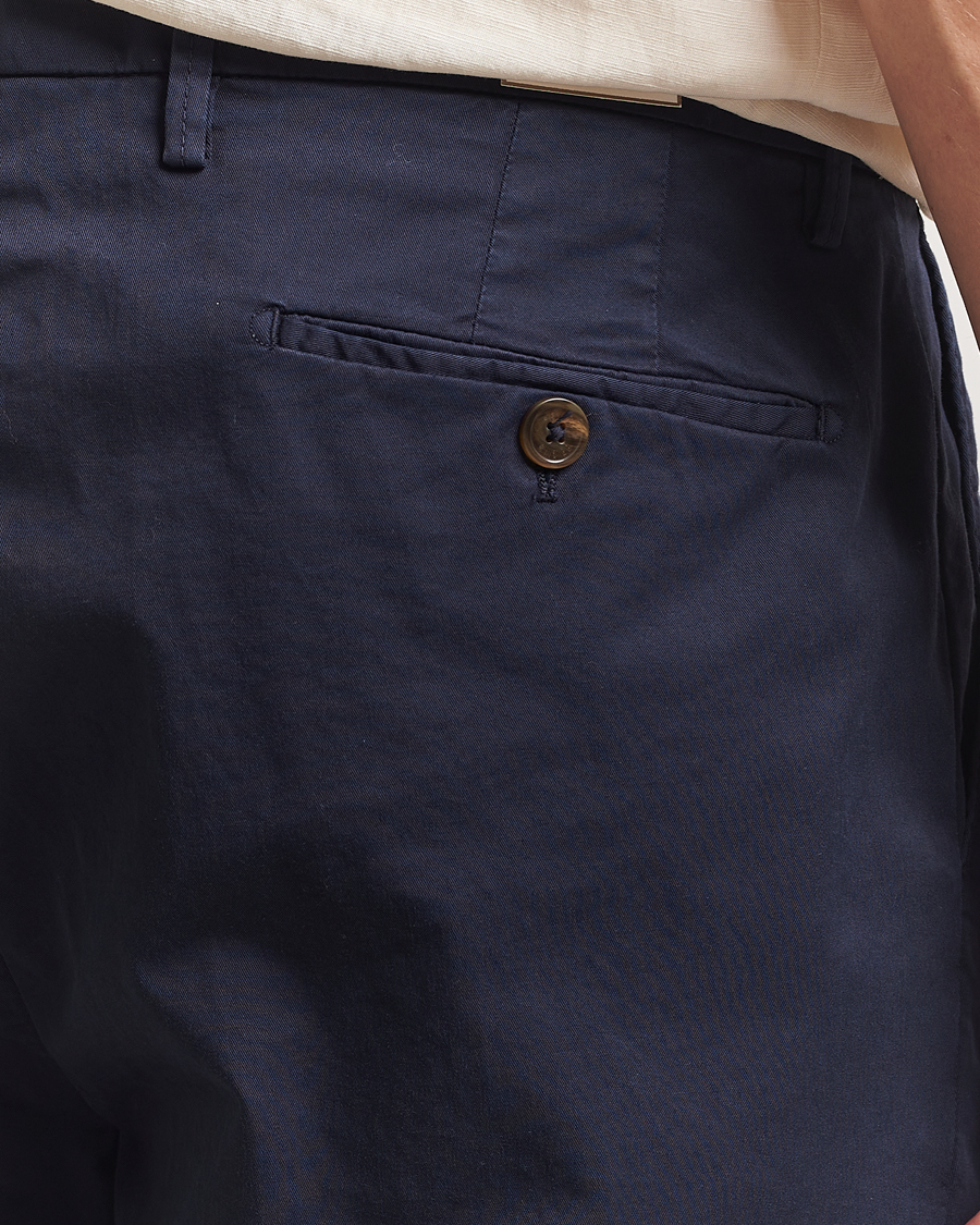 Homme | Shorts | Briglia 1949 | Pleated Cotton Shorts Navy