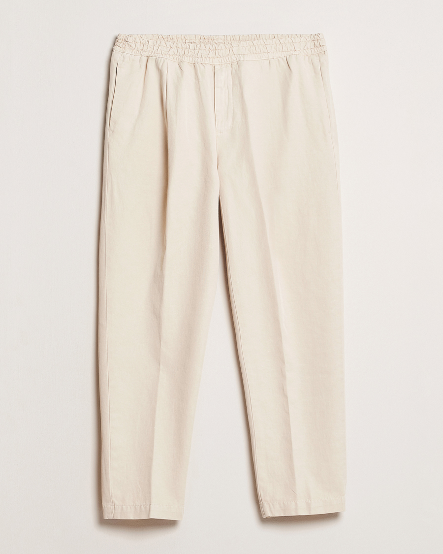 Homme | Pantalons | Briglia 1949 | Cotton/Linen Drawstring Pants Cream
