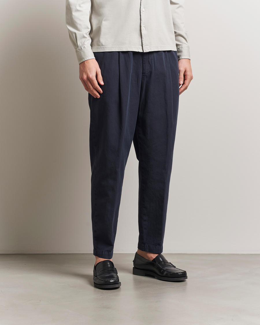 Homme | Pantalons | Briglia 1949 | Cotton/Linen Drawstring Pants Navy
