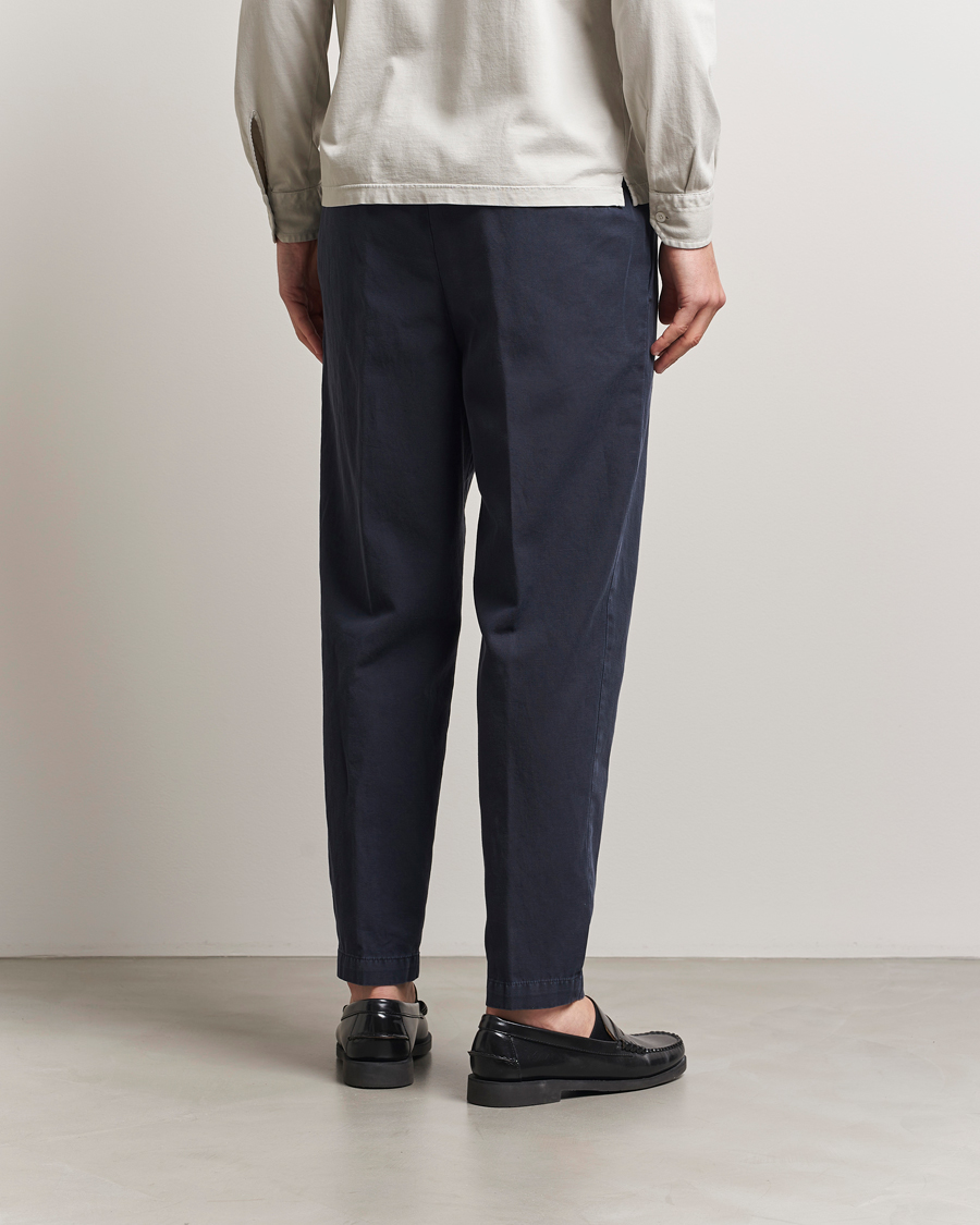 Homme | Pantalons | Briglia 1949 | Cotton/Linen Drawstring Pants Navy