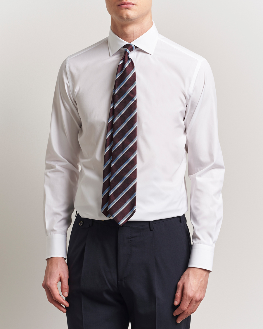 Homme | Chemises | Brioni | Slim Fit Dress Shirt White