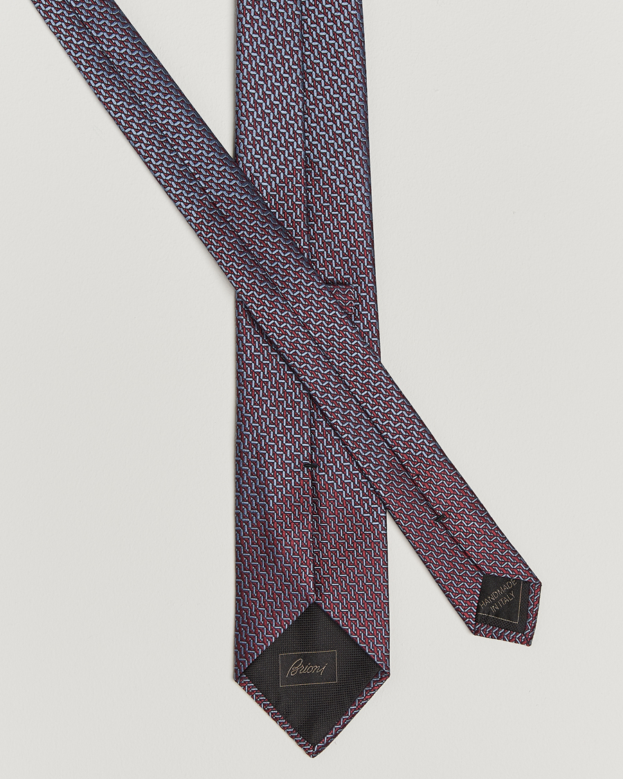 Homme | Brioni Degrade Silk Tie Burgundy | Brioni | Degrade Silk Tie Burgundy