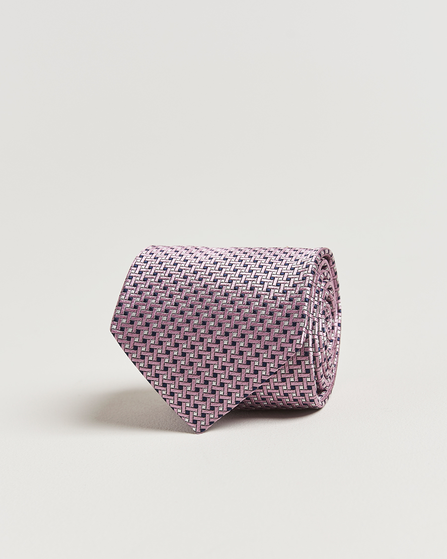 Homme | Brioni Microstructure Silk Tie Rosa | Brioni | Microstructure Silk Tie Rosa