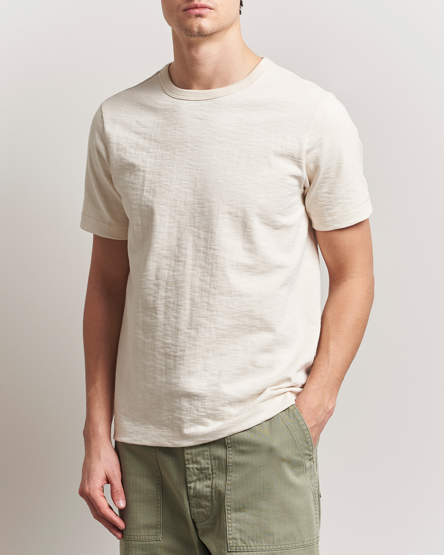 Homme | T-shirts | Merz b. Schwanen | Relaxed Fit Loopwheeled Heavy T-Shirt Nature