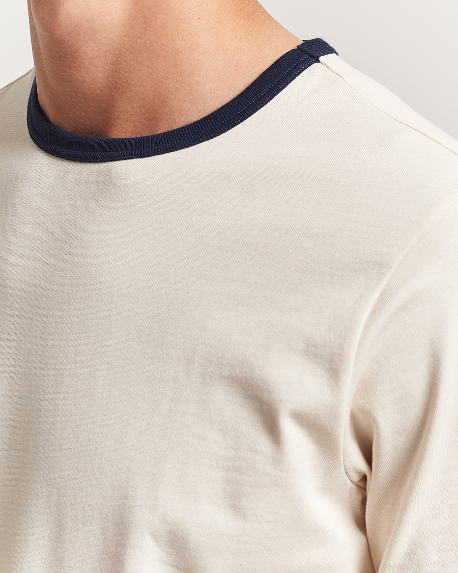 Homme | T-shirts | Merz b. Schwanen | Classic Fit T-Shirt Nature/Ink