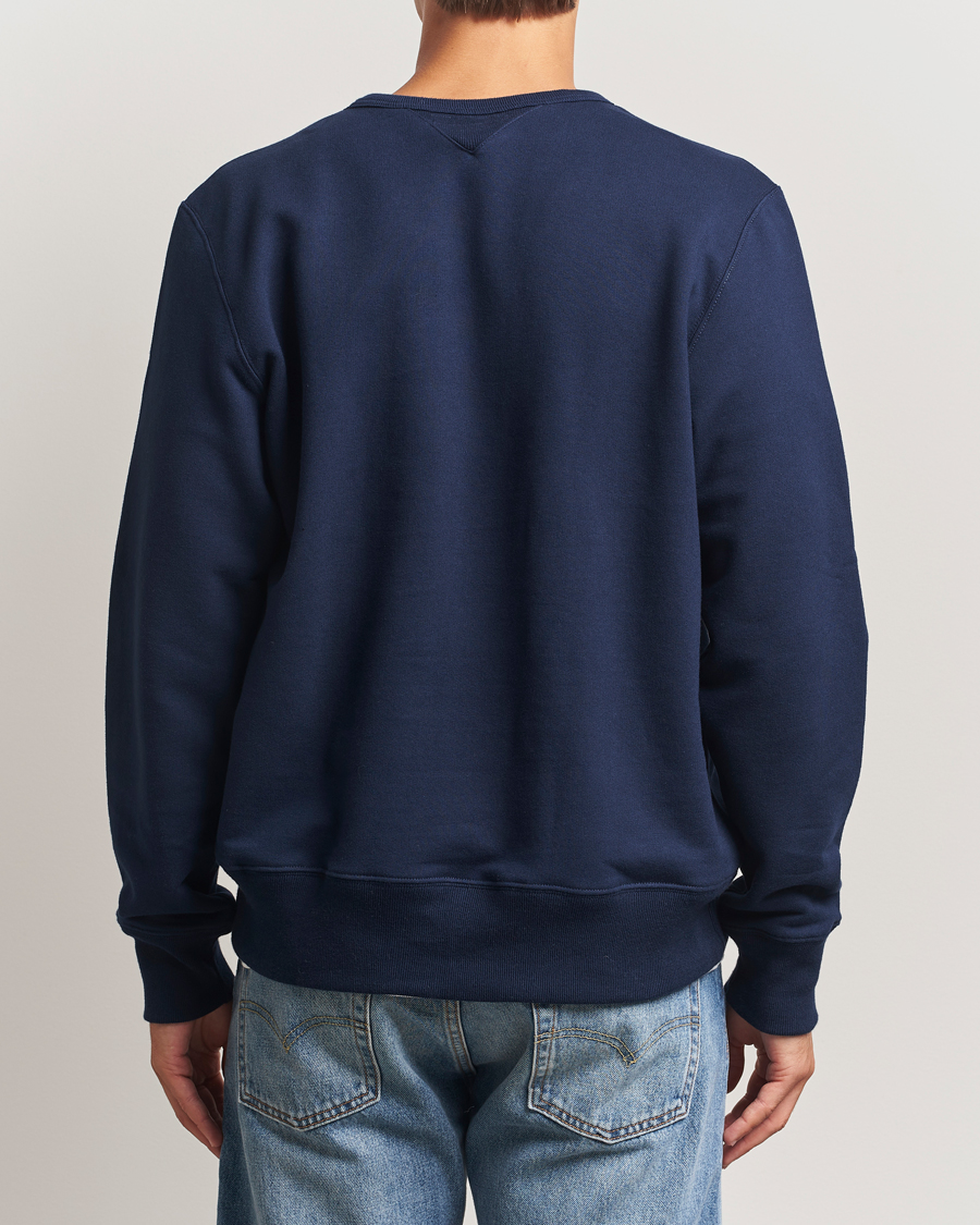 Homme | Pulls Et Tricots | Merz b. Schwanen | Sturdy Loopback Fleece Sweatshirt Ink Blue