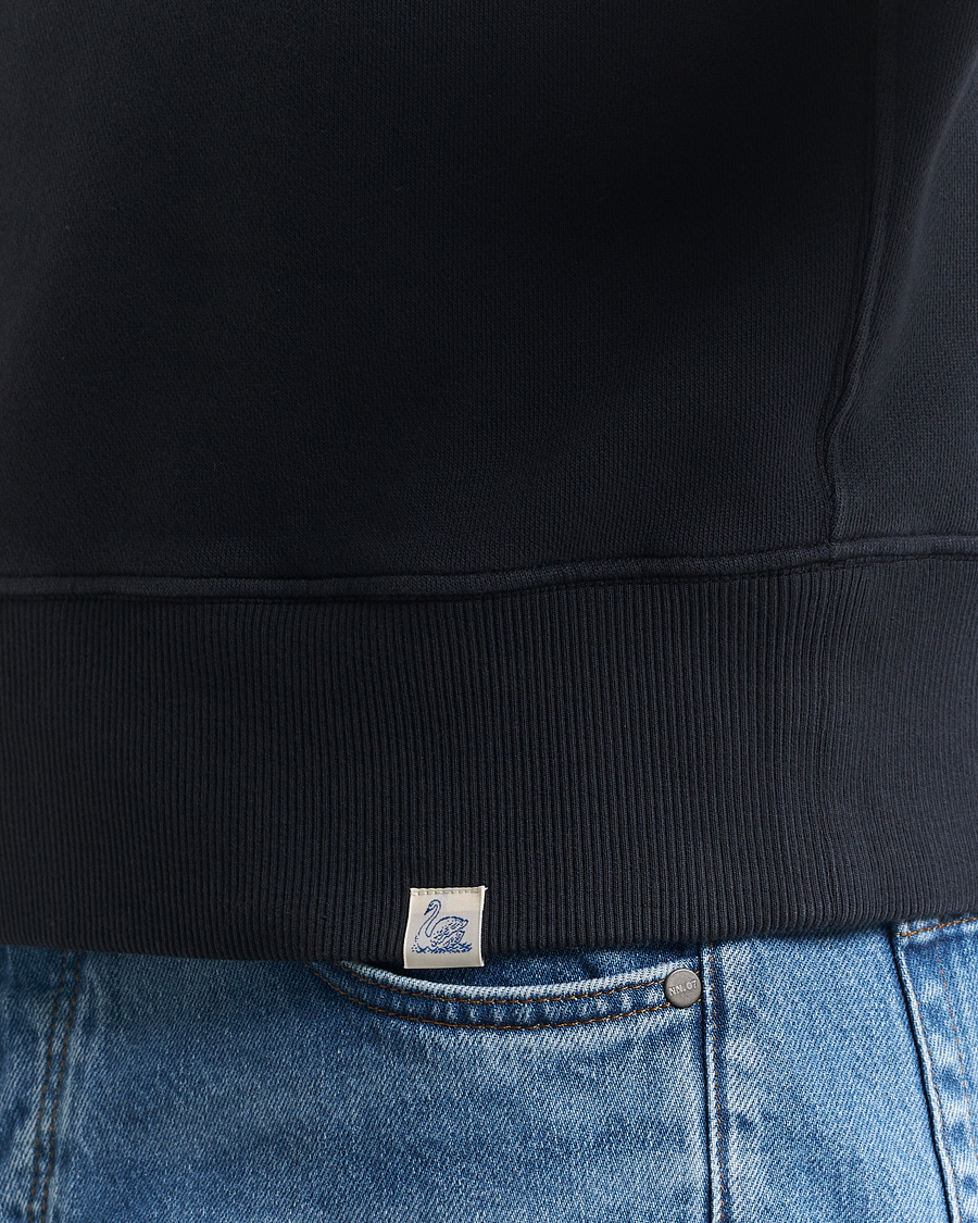 Homme | Pulls Et Tricots | Merz b. Schwanen | Relaxed Fit Vintage Fleece Half Zip Sweat Charcoal