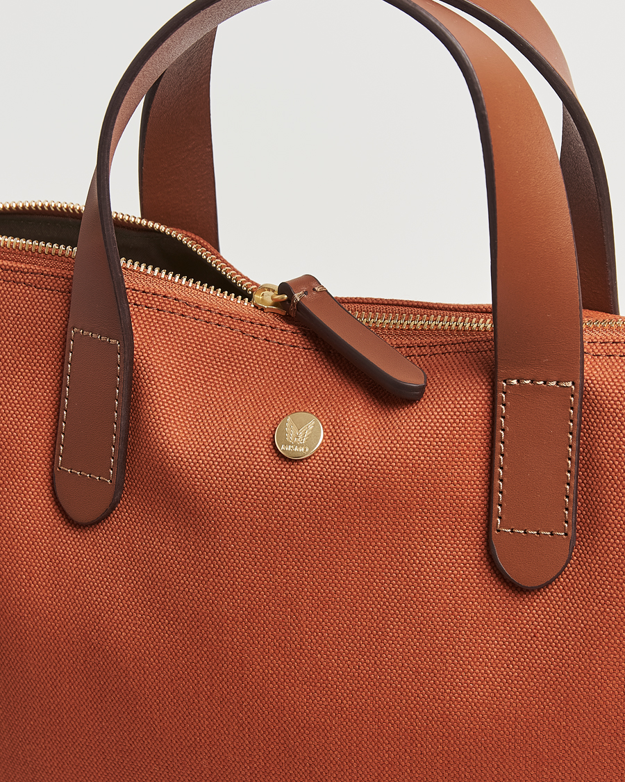 Homme | Mismo M/S Canvas Shopper Terracotta/Cuoio | Mismo | M/S Canvas Shopper Terracotta/Cuoio
