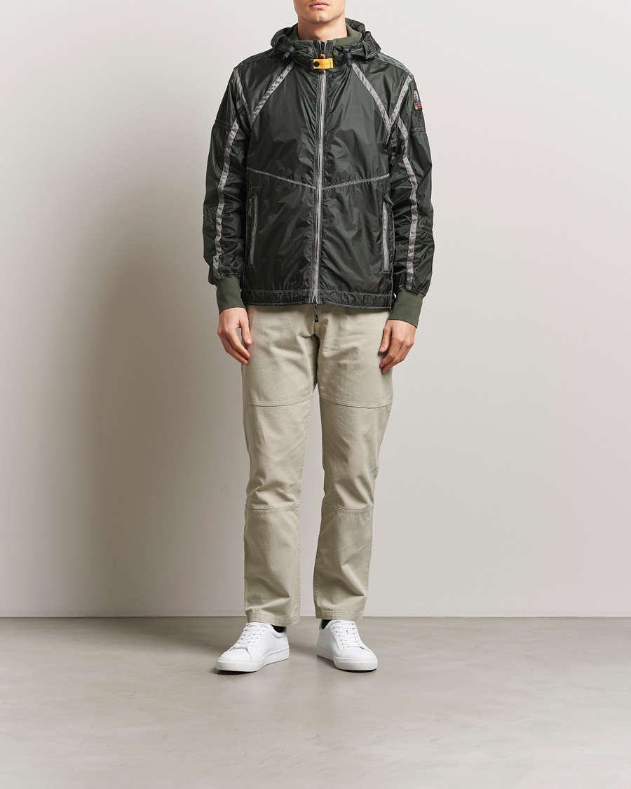 Homme | Manteaux Et Vestes | Parajumpers | Edge Nylon Double Ripstop Hooded Jacket Thyme Green