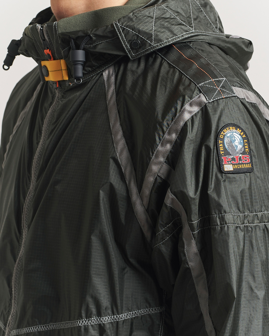 Homme | Manteaux Et Vestes | Parajumpers | Edge Nylon Double Ripstop Hooded Jacket Thyme Green