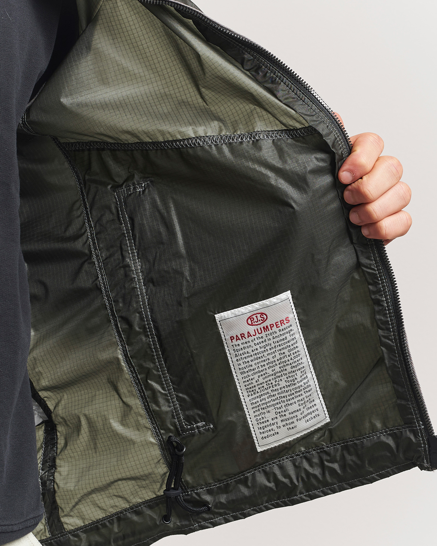 Homme | Manteaux Et Vestes | Parajumpers | Edge Nylon Double Ripstop Hooded Jacket Thyme Green