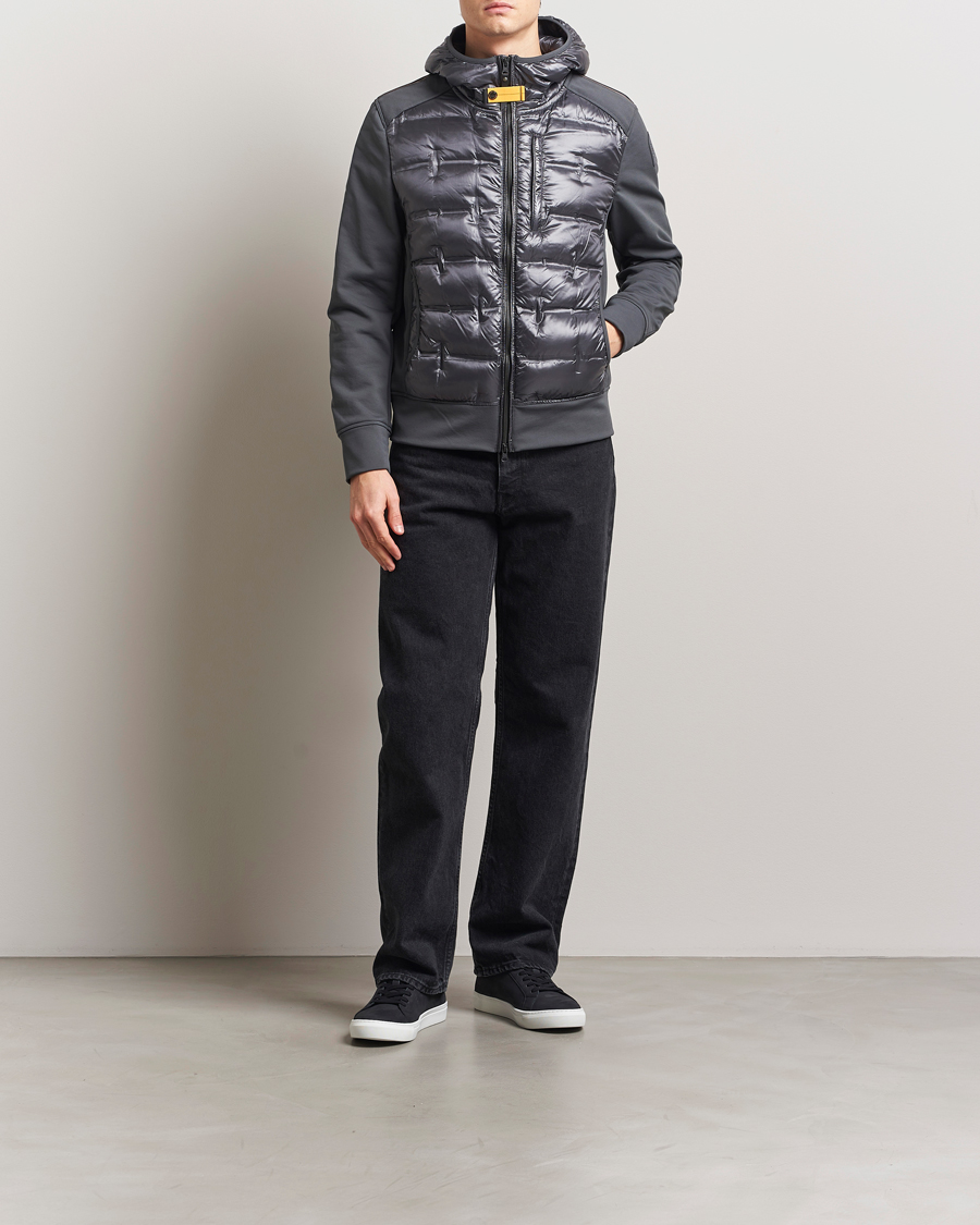 Homme | Manteaux Et Vestes | Parajumpers | Faron Techno Hybrid Hooded Jacket Gargoyle