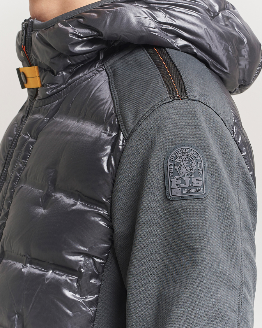 Homme | Manteaux Et Vestes | Parajumpers | Faron Techno Hybrid Hooded Jacket Gargoyle