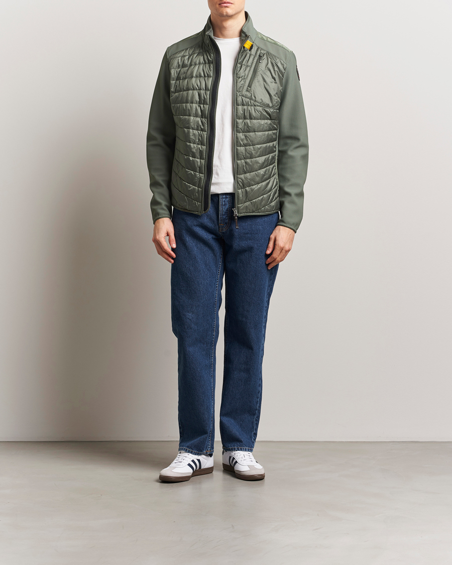 Homme | Manteaux Et Vestes | Parajumpers | Jayden Mesh Hybrid Jacket Thyme Green